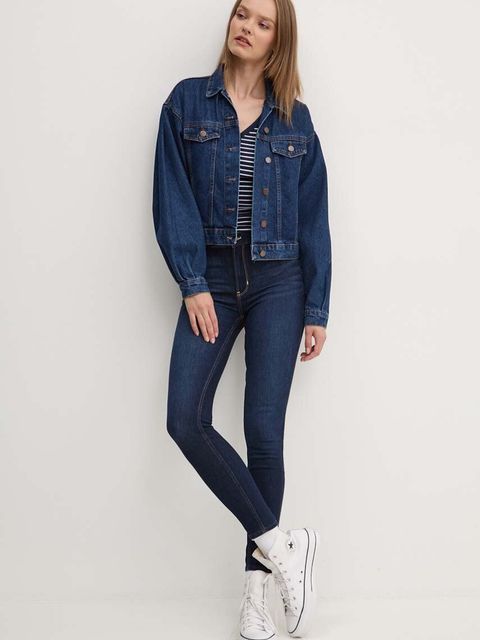Hollister Co. jeansy damskie kolor granatowy KI355-4256