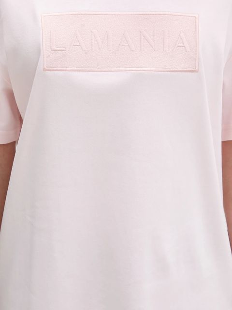 La Mania t-shirt bawełniany ALISA damski kolor różowy ALISA