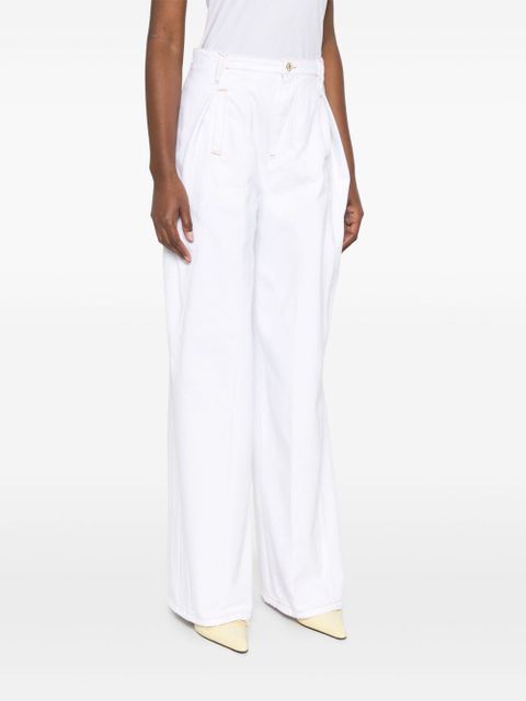 SANDRO wide-leg jeans - White