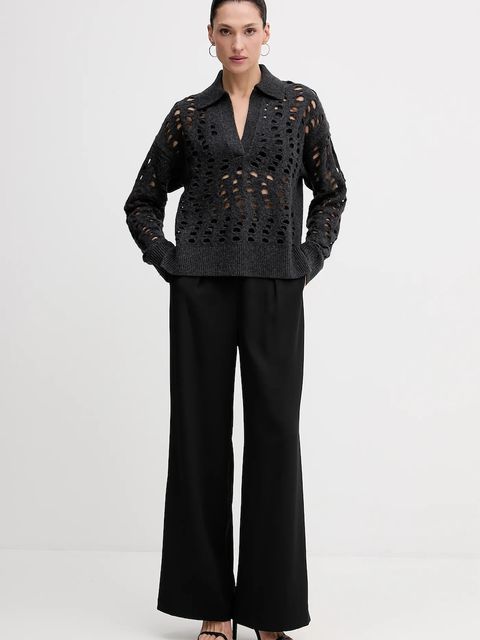 Sisley sweter damski kolor szary 1UFLL401F - zdjęcie produktu nr 2