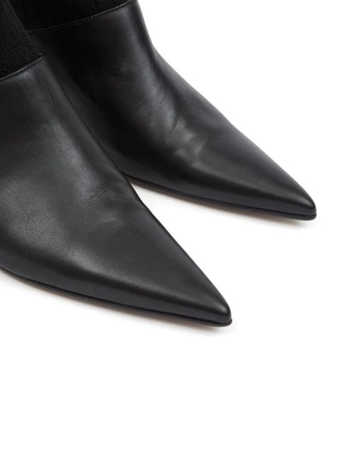 MM6 Maison Margiela pointes-yoe ankle boots - Black