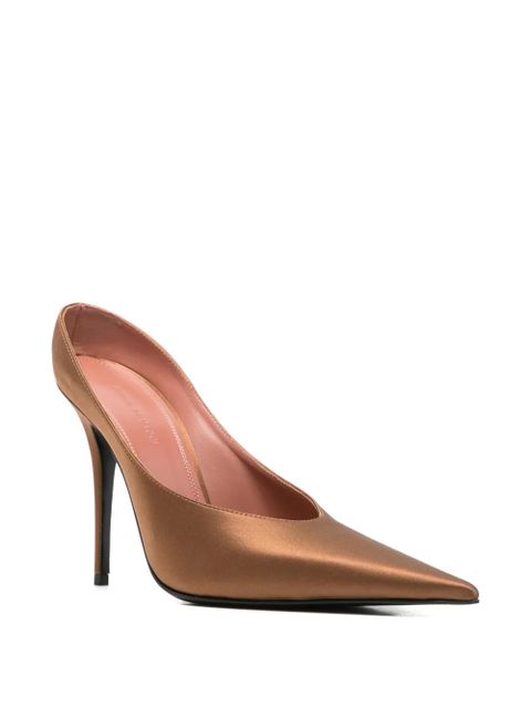 Amina Muaddi Anok pointed-toe pumps - Brown - zdjęcie produktu nr 2