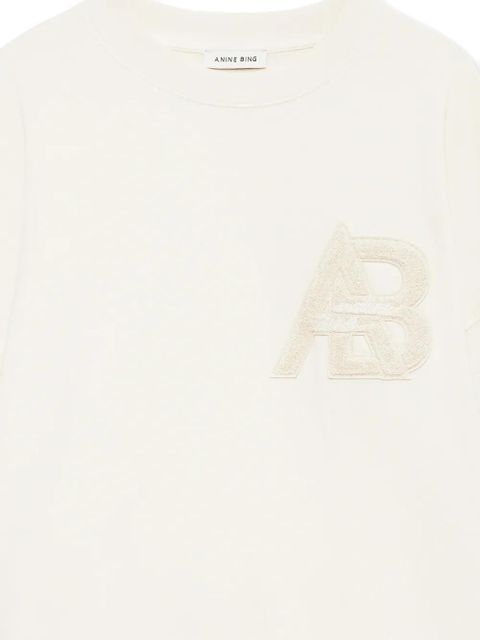 ANINE BING Miles letterman sweatshirt - Neutrals