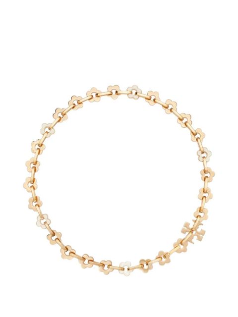Tory Burch Forget Me Not interlocking necklace - Gold - zdjęcie produktu nr 1