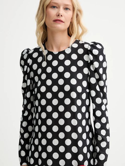 The Sleeper sukienka kolor czarny midi prosta DNDR02G097R