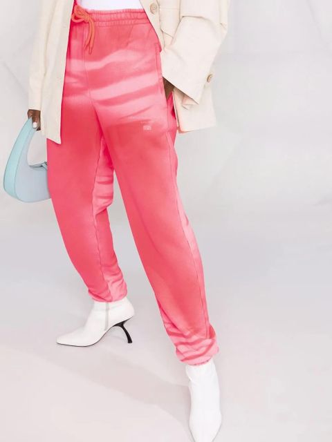 Alexander Wang garment-dyed lounge track trousers - Pink