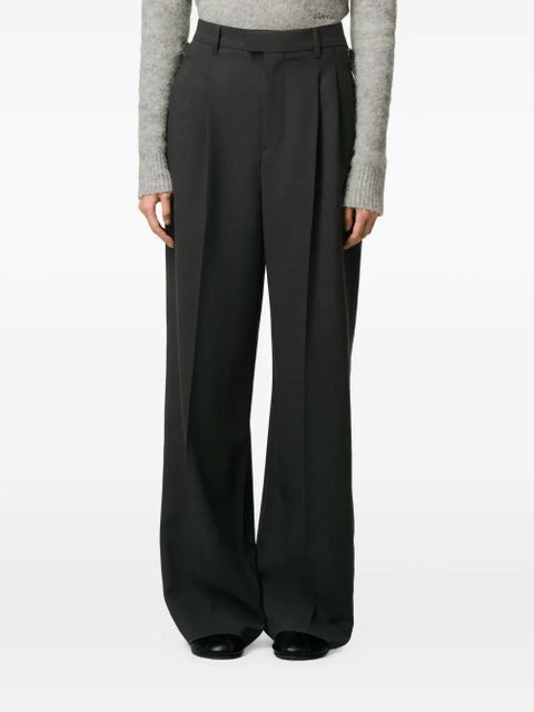 AMI Paris wool high-waist trousers - Grey