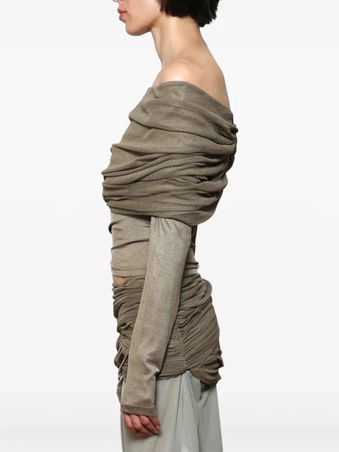 Christopher Esber Sonora Veiled top - Neutrals