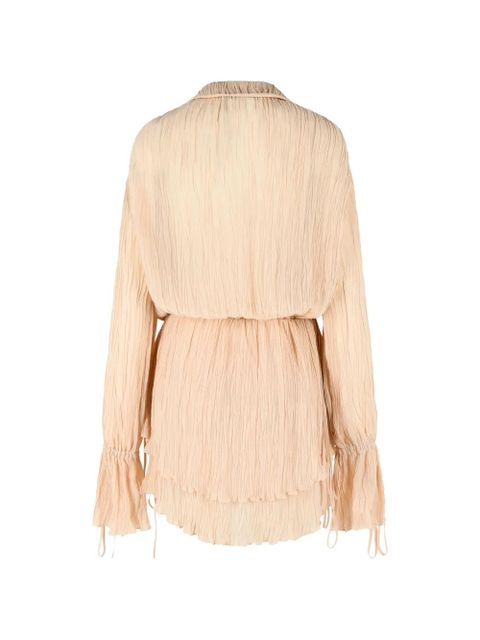 Blumarine belted pleated mini dress - Neutrals - zdjęcie produktu nr 2