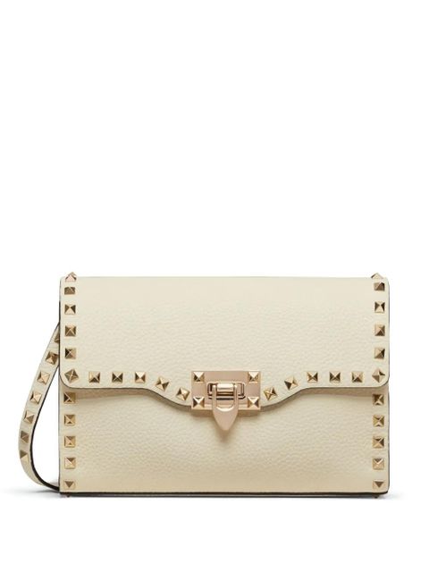 Valentino Garavani small Rockstud leather shoulder bag - White - zdjęcie produktu nr 1