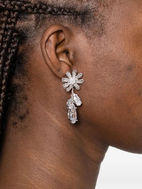 SHUSHU/TONG x YVMIN flower-motif drop earrings - Silver - zdjęcie produktu nr 2