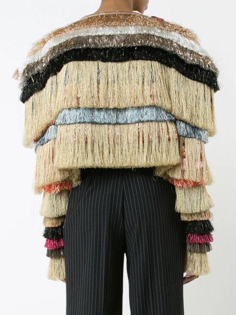 Vivienne Westwood metallic fringed cropped jacket
