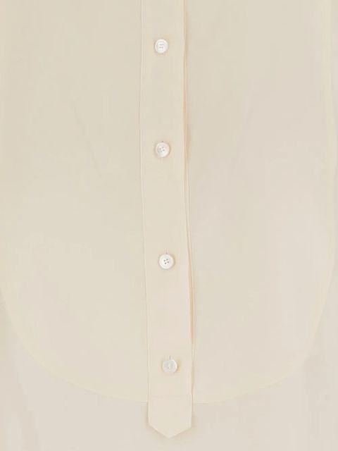 Chloé mandarin-collar button shirt - Neutrals