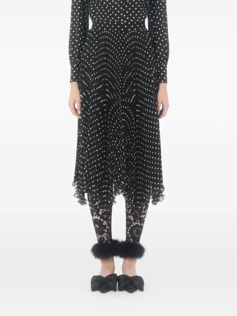 Valentino Garavani asymmetrical plusdepois midi skirt - Black