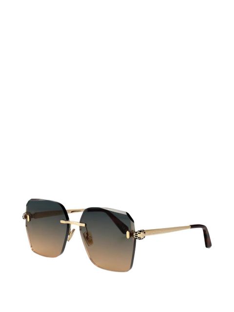 Bvlgari Serpenti Forever square-frame sunglasses - Gold - zdjęcie produktu nr 2