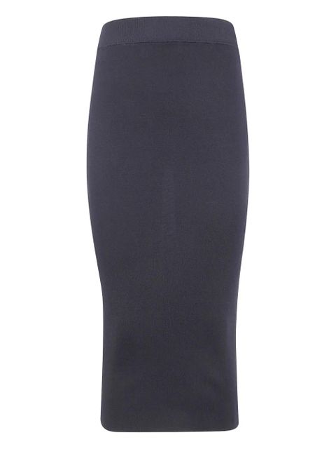 ENTIRE STUDIOS ribbed-knit midi skirt - Black