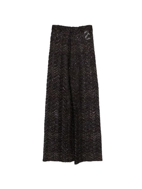 Missoni chevron trousers - Brown