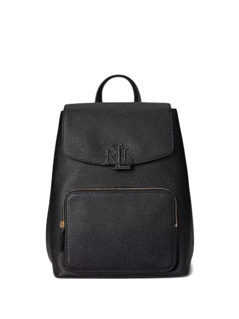 Lauren Ralph Lauren medium Cameryn logo-embossed backpack - Black - zdjęcie produktu nr 1