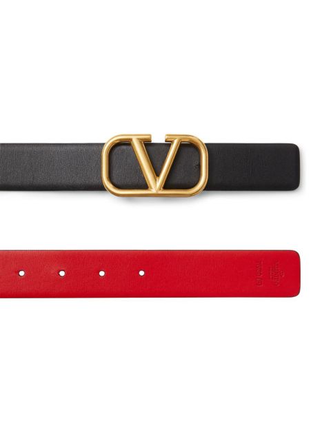 Valentino Garavani 30mm VLogo Signature reversible belt - Black - zdjęcie produktu nr 2