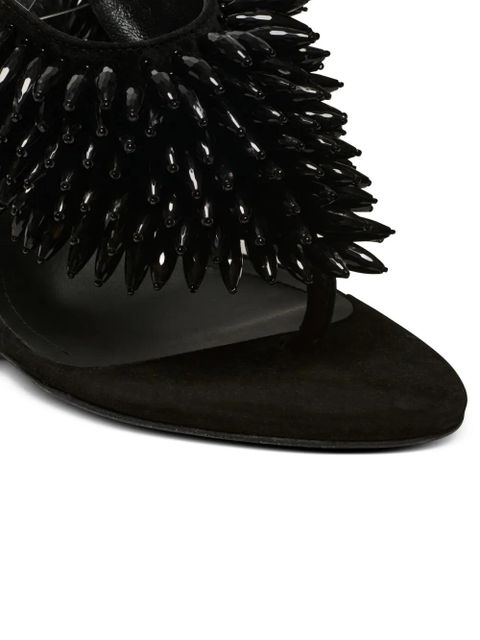 Balmain thong strape sandals - Black