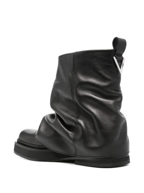 The Attico Robin leather ankle boots - Black - zdjęcie produktu nr 2