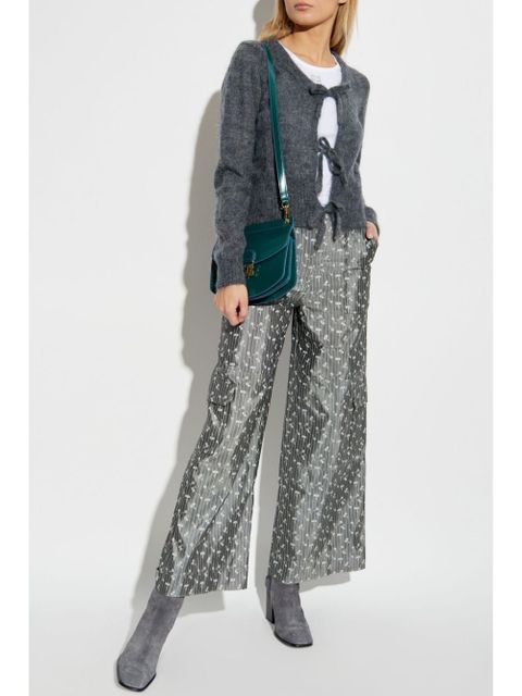 GANNI self-tie fastening cardigan - Grey - zdjęcie produktu nr 2