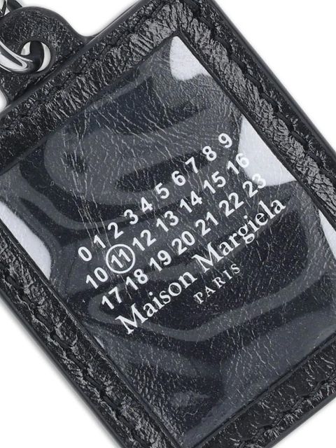 Maison Margiela logo-detail keyring - Black