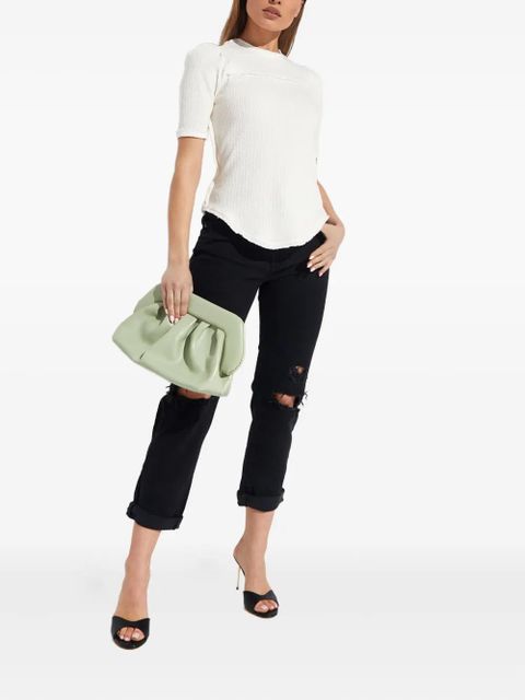 Free People ruffled short-sleeve T-shirt - White