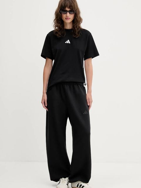 adidas spodnie dresowe All SZN damskie kolor czarny z nadrukiem JM1652