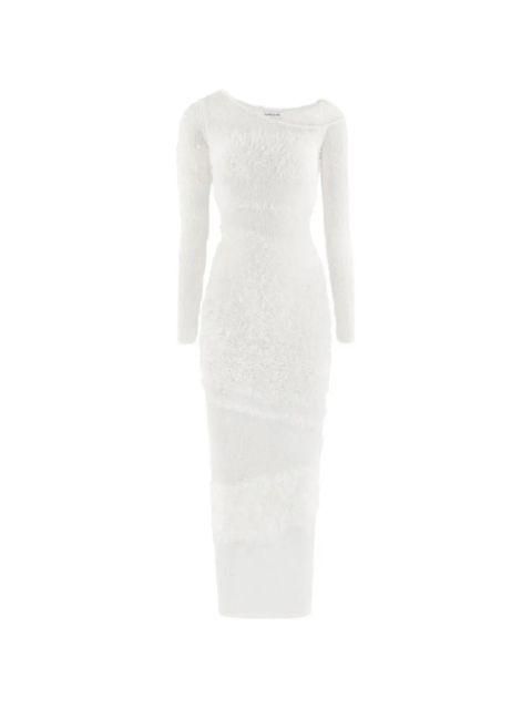 Manière De Voir off-shoulder knitted maxi dress - White - zdjęcie produktu nr 1