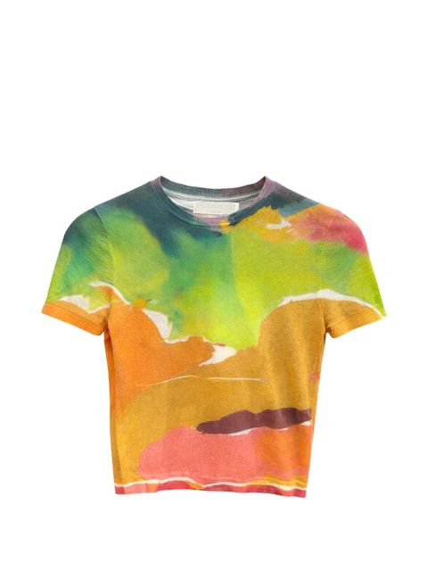 Ulla Johnson Sana patterned T-shirt - Orange - zdjęcie produktu nr 1