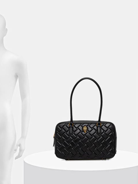 Kurt Geiger London torebka skórzana KENSINGTON kolor czarny 4702000109