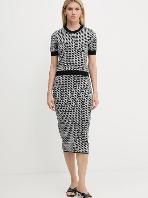 MICHAEL Michael Kors spódnica kolor szary midi ołówkowa MT570J8HQG - zdjęcie produktu nr 2