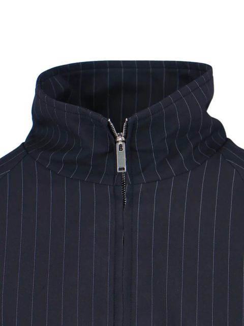 The Frankie Shop Baxter stripe-pattern bomber jacket - Blue