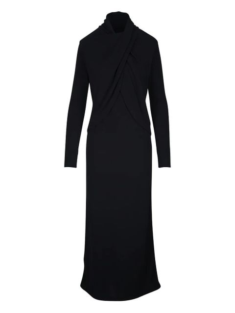 Johanna Ortiz Celestial Silence twisted long-sleeve midi dress - Black - zdjęcie produktu nr 1