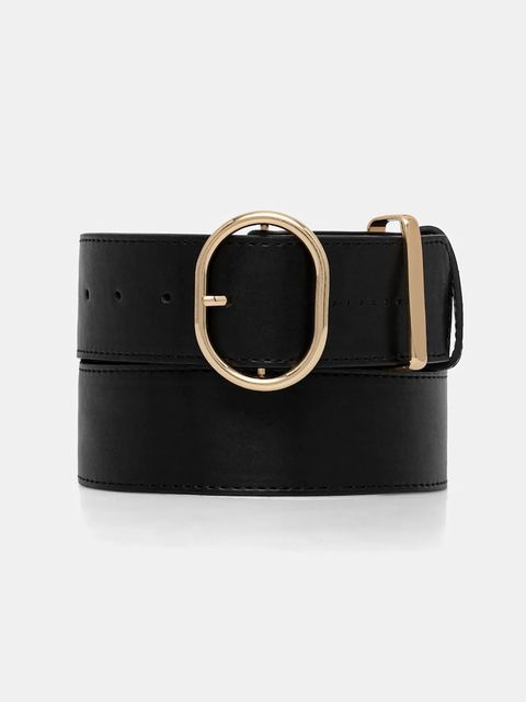 Sisley pasek damski kolor czarny 6MMDWL035 - zdjęcie produktu nr 1