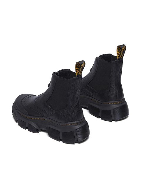 Dr. Martens sztyblety skórzane DMXL Zip Chelsea kolor czarny na platformie DM41070001