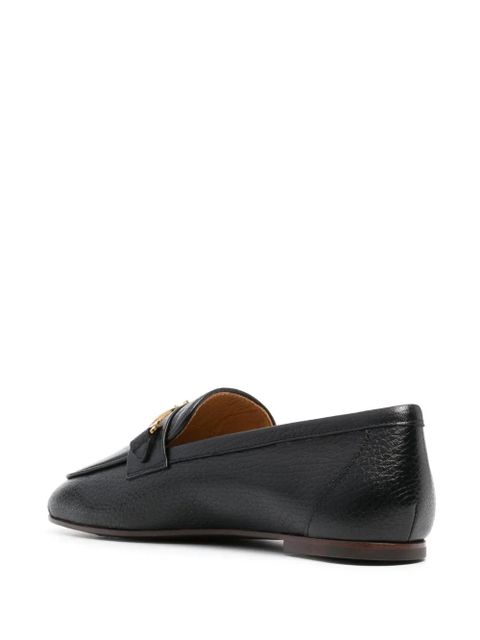 Tod's logo-plaque leather loafers - Black - zdjęcie produktu nr 2