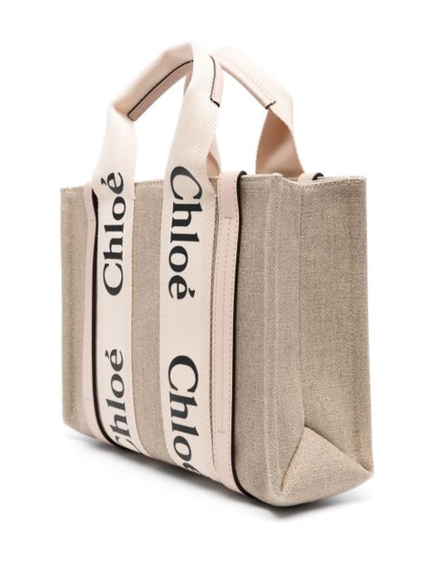 Chloé small Woody tote bag - Neutrals - zdjęcie produktu nr 2