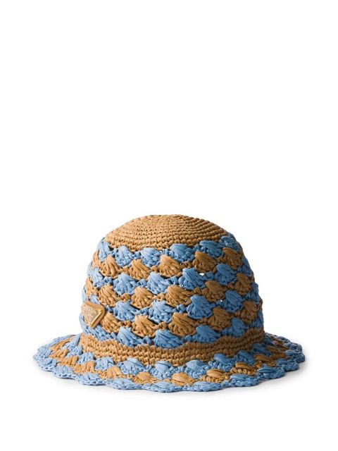 Prada crochet bucket hat - Blue - zdjęcie produktu nr 1