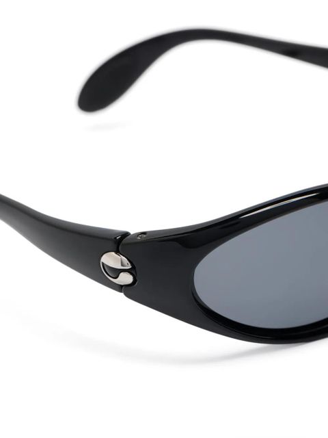 Coperni oval-frame sunglasses - Black