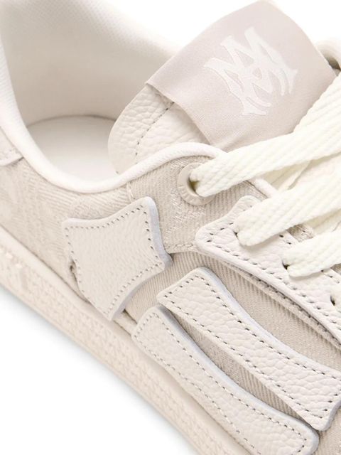 AMIRI skeleton-detail canvas sneakers - Neutrals