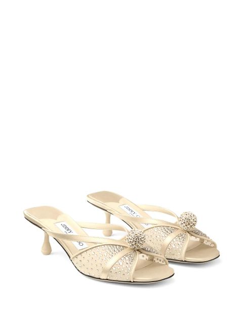 Jimmy Choo Siva pearl-embellished sandals - Neutrals - zdjęcie produktu nr 2