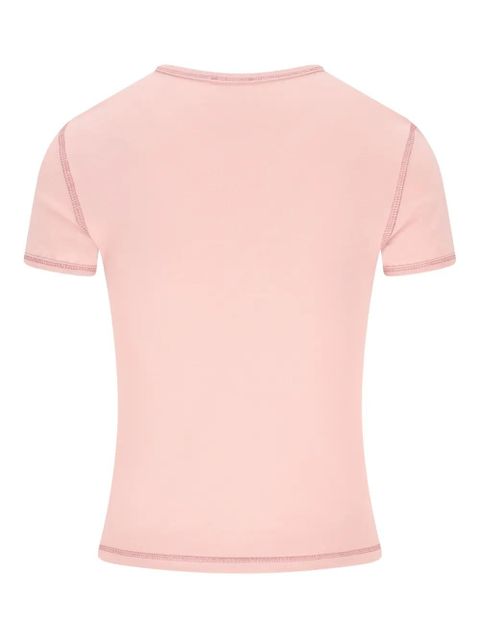 Diesel logo-print short-sleeve T-shirt - Pink