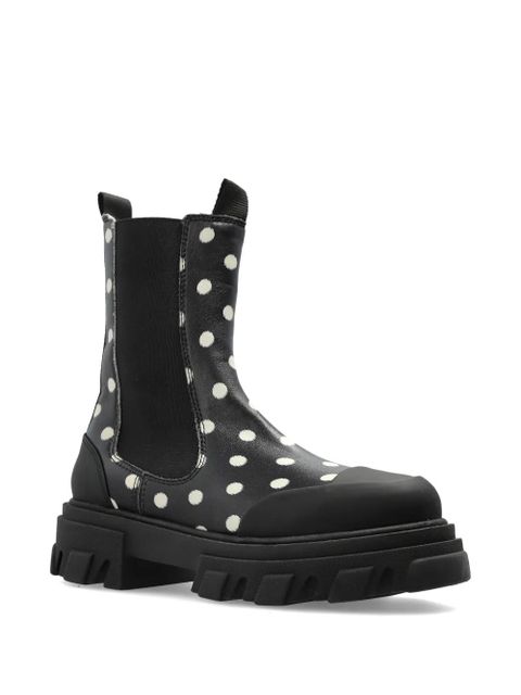 GANNI polka-dot boots - Black - zdjęcie produktu nr 2