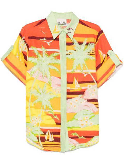 ALEMAIS Palm Island shirt - Green - zdjęcie produktu nr 1