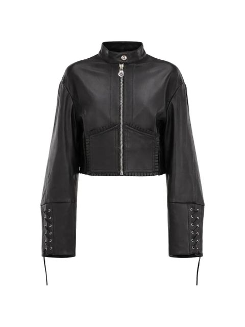 Blumarine black leather jacket - zdjęcie produktu nr 1