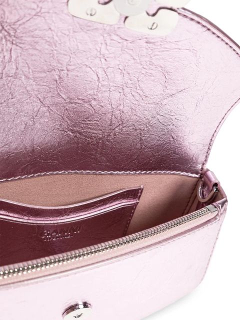 GANNI Lulu chain wallet - Pink