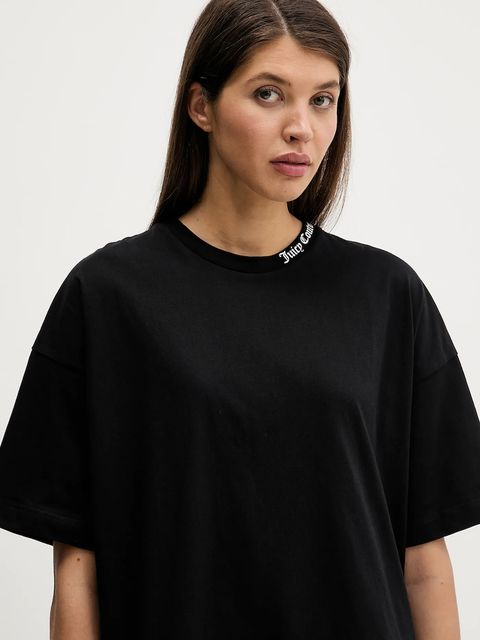 Juicy Couture t-shirt bawełniany damski kolor czarny JCTES09