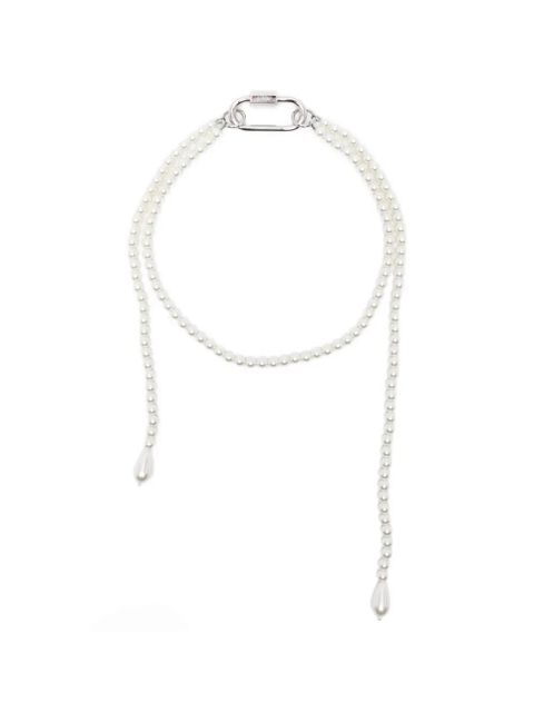 Simone Rocha faux-pearl drop necklace - Silver - zdjęcie produktu nr 1